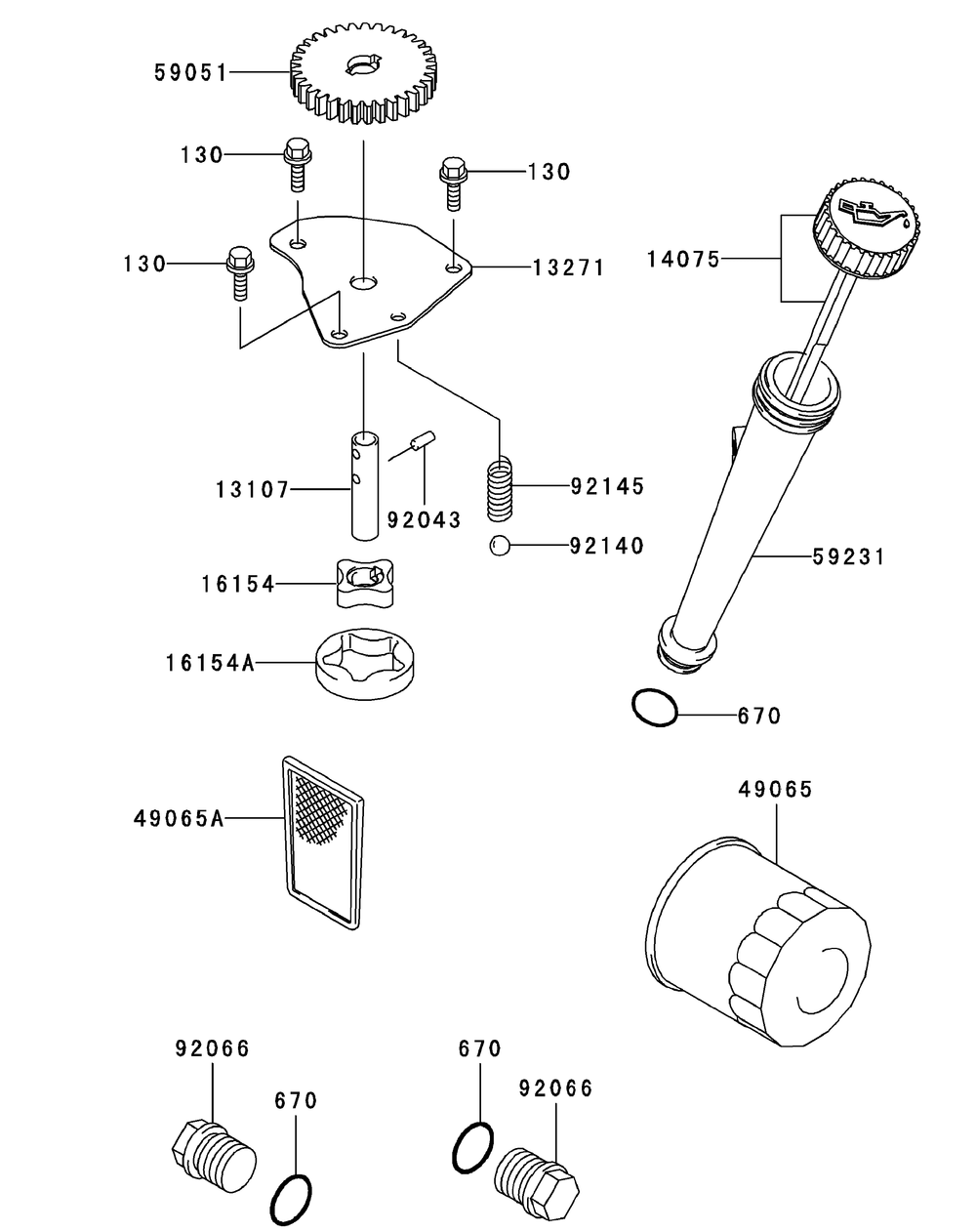 Fh541v-Bs31 Lubrication Equipment Diagram and Parts List for H1748 55AI4HPS750-WAM Cub Cadet Lawn Mower